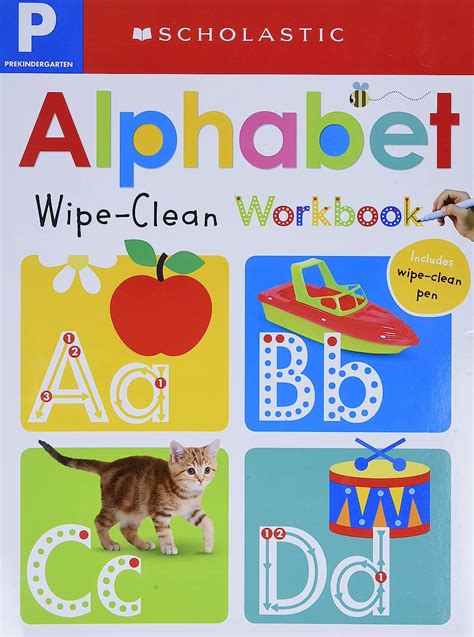 Pre K Alphabet Wipe Clean Workbook Scholastic Early Learners Wipe