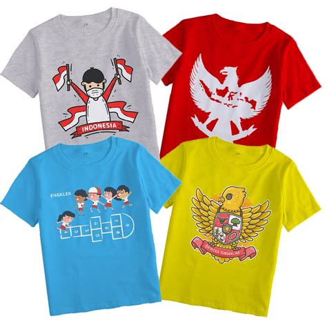 Jual Kaos Kemerdekaan Indonesia Baju Indonesia Anak Tahun Shopee