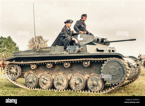 German Tank Pzkpfw Ii Panzer Ii Crew During Wwii Battle Of Lomianki