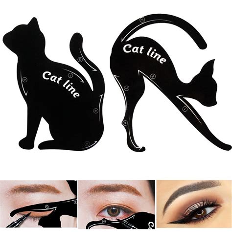 Cat Eye Eyeliner Stencil Makeup Eyes Liner Stencil Models Eyeshadow