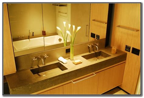 One Piece Bathroom Sink And Countertop Sink And Faucets Home