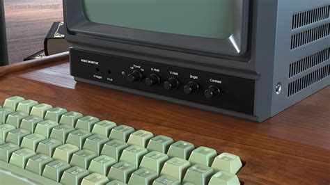 3D Vintage Black And White Video Monitor Model - TurboSquid 2065637