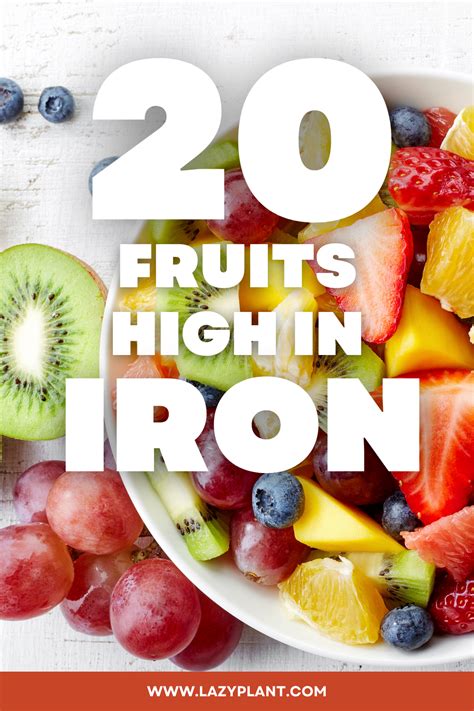 A List Of Common Fruits Naturally High In Iron Alimentos Altos En