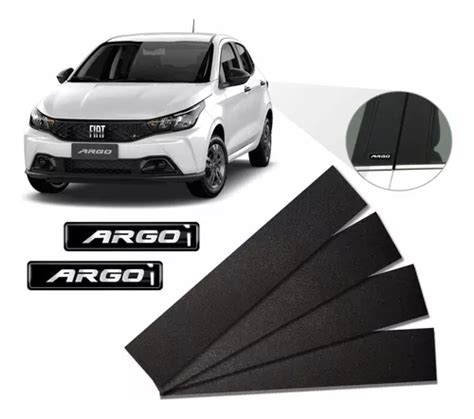 Kit Adesivos Fiat Argo Para Coluna Preto Rugoso F Mercadolivre