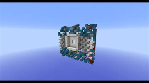 Showcase Minecraft 6x6 Iris Door Youtube