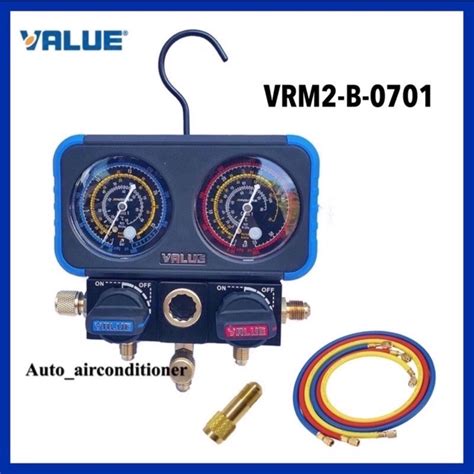 VALUE NAVTEK Manifold Gauge Set VRM2 B 0701 R32 R410A R134a R22 Air