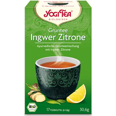 YOGI TEA Grüntee Ingwer Zitrone shop apotheke