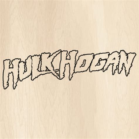 Hulk Hogan Outline Svg Hulk Hogan Wrestler Png Hulk Hogan Vector