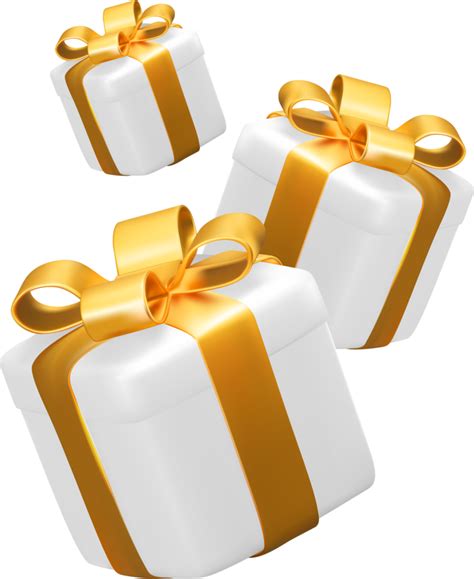 Realistic 3D Gift Box Cutout 8477245 PNG