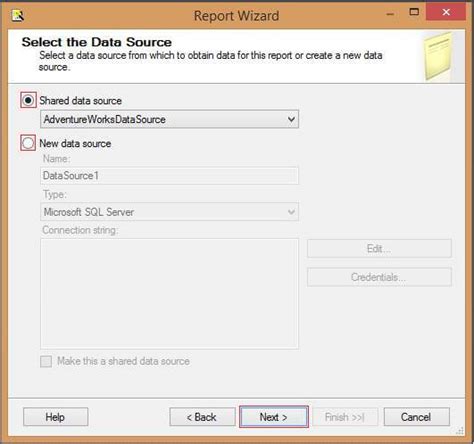 Ssrs Tutorial Part Create Report Using Report Wizard