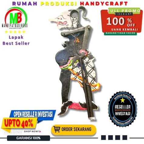 Jual WAYANG KULIT MINI 20 CM TOKOH PETRUK KULIT SAPI ASLI PREMIUM SUPER