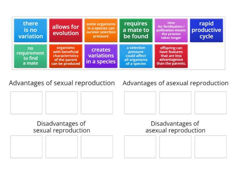 Advantages And Disadvantages Of Sexual And Asexual Reproduction Group