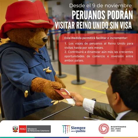 Peruanos Podr N Ir Al Reino Unido Sin Visa Desde El De Noviembre Por