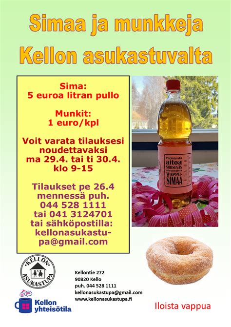 Simaa Ja Munkkeja Kellon Yhteis Tila Kellon Asukastupa