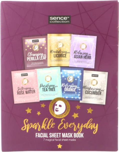 Sence Geschenkset Gezichtsmaskers Boek Sparkle Everyday Set Bol