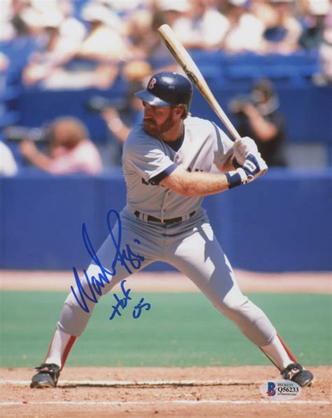 Wade Boggs Signed Boston Red Sox 8x10 Photo Inscribed HOF 05 Beckett