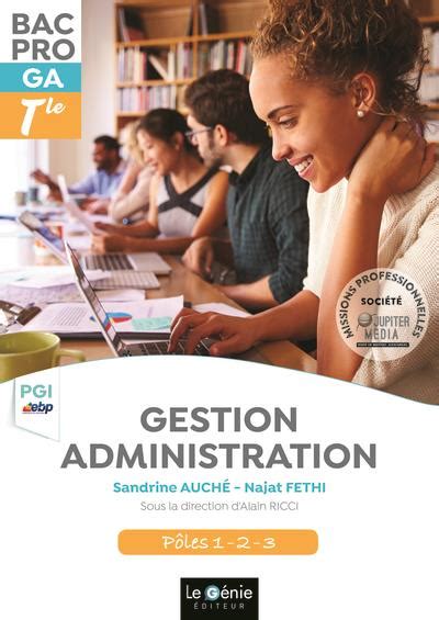 Gestion Administration Ebp Term Bac Pro Ga Pôles 1 2 3 Broché