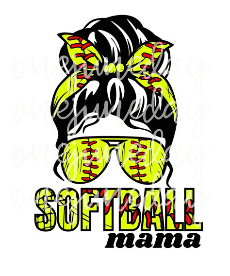 Softball Mama Sublimation Softball Mom Sublimation Softball Etsy