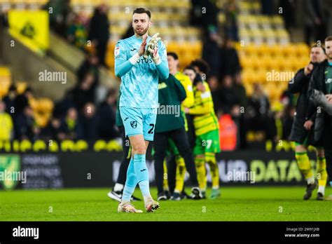 Norwich City goalkeeper Angus Gunn after the final whistle during the ...