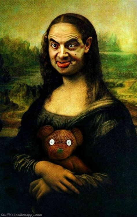 Mr Bean As Mona Lisa A Hilarious Mashup