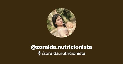 Zoraida Nutricionista Instagram Facebook Tiktok Linktree