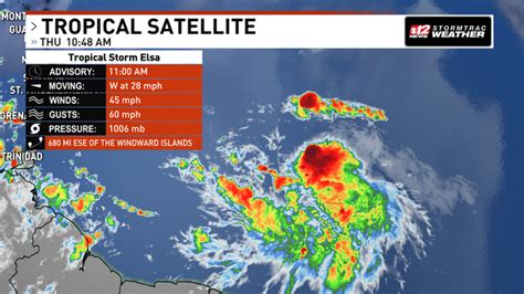 Tropical Storm Elsa Forms In Atlantic South Florida In The Cone