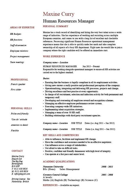 21 Best Hr Resume Templates For Freshers And Experienced Wisestep