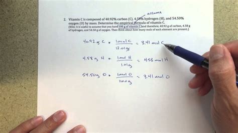 Empirical Formula Of Ascorbic Acid