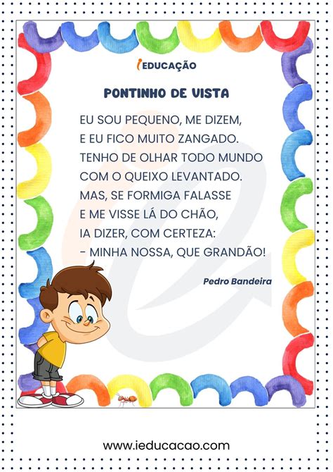 Pequeno Texto Com Rimas - Best 12 Poesia Infantil com Rimas para Imprimir – Artofit