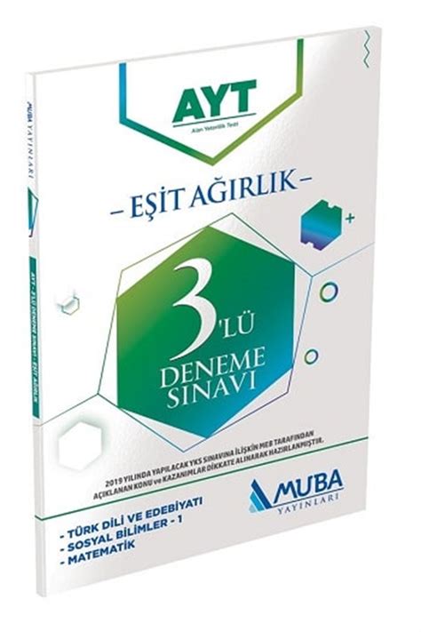 Muba Yayınları AYT Eşit Ağırlık 3 lü Deneme Sınavı