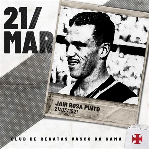 Centro de Memória Jair Rosa Pinto completaria 98 anos hoje SuperVasco