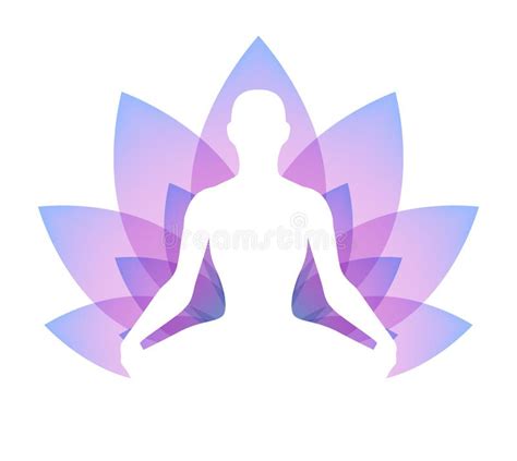 Meditar Al Ser Humano En Actitud Del Loto Ejemplo De La Yoga