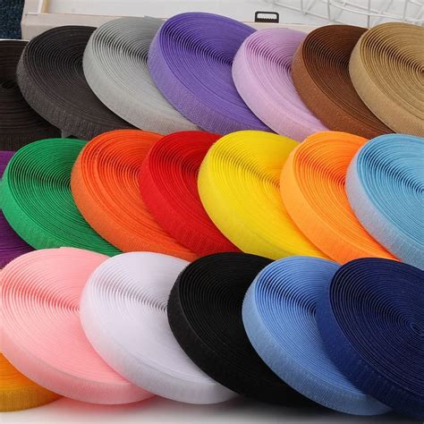 2Meter Pairs Color 2cm Wide Blended Without Glue Snap Buckle Hook And