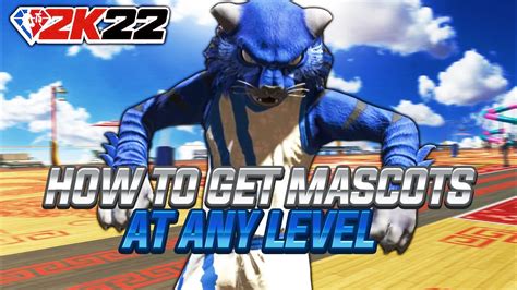 NEW HOW TO UNLOCK MASCOTS AT ANY LEVEL IN NBA 2K22 LEVEL 1 MASCOTS