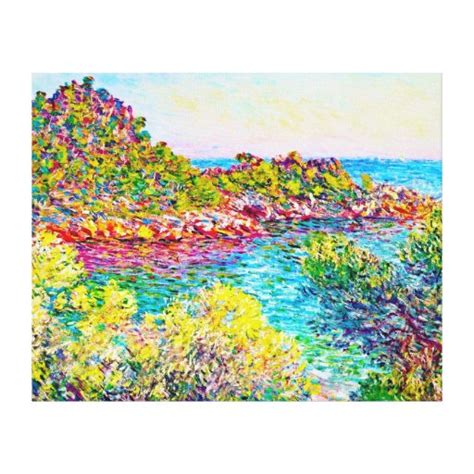 Landscape Near Montecarlo 1883 Claude Monet Canvas Print Zazzle