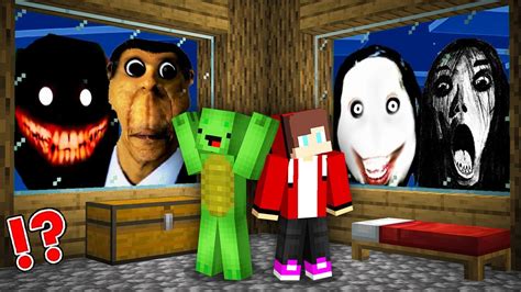 JJ And Mikey HIDE From Scary NEXTBOT MONSTERS At Night In Minecraft