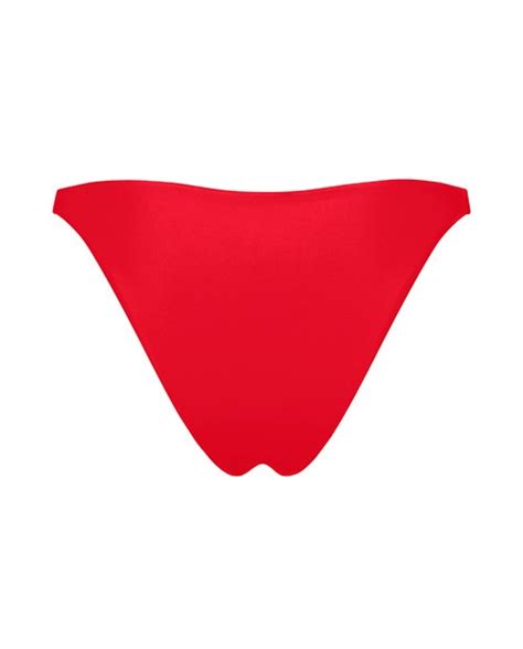 Red High Cut Bikini Ark Swimwear