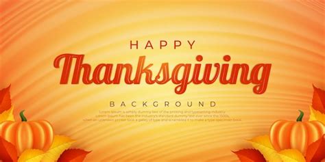 Premium Vector Happy Thanksgiving Background With Realistic Vector