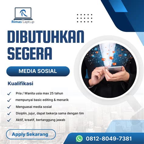 Lowongan Pekerjaan Admin Social Media Lowongan