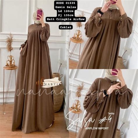 Jual Gamis Salsa Crincle Airflow Shopee Indonesia