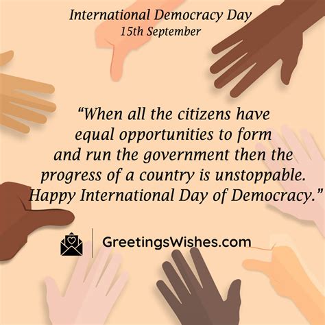 International Democracy Day Wishes (15th September) - Greetings Wishes