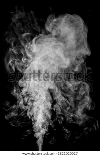 Jet Smoke On Black Background Design Stock Photo 1821020027 Shutterstock