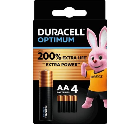 Duracell Optimum Aa Alkaline Batteries Pack Of 4 Fast Delivery Currysie