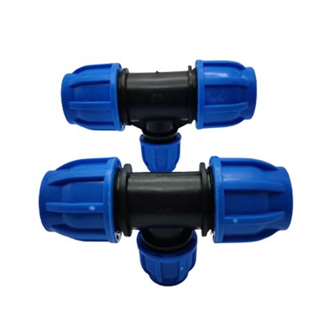 Quick Connect Reducing Tee For Irrigation Pipe Fittings PP PE