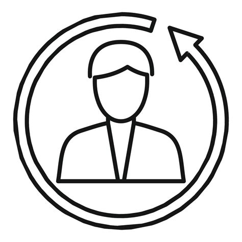 Manager Remarketing Icon Outline Style 14517609 Vector Art At Vecteezy