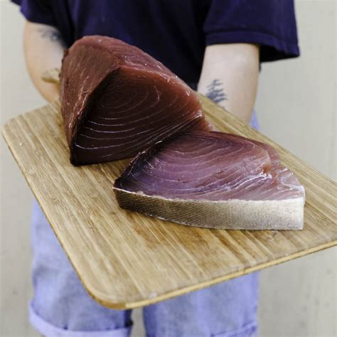 fresh wild ahi tuna steak jacks fish spot