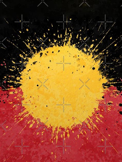 "Abstract Australian Aboriginal Flag Art, Australian Aboriginal Flag For Aboriginal People ...