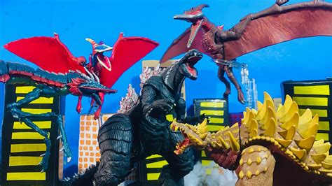 Godzilla Singular Point Vs Anguirus Vs Manda Vs Rodan An Epic Battle