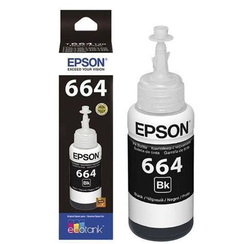 Refil Tinta Epson Ecotank 664 Black Preto Original Nf R 49 00 Em