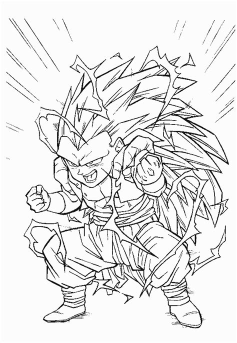 Gotenks Ssj Coloring Pages